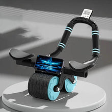 Cargar imagen en el visor de la galería, Rodillo Abdominal Con Apoyabrazos Cronometro Y Alfombrilla Para Rodillas
