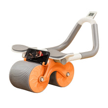 Cargar imagen en el visor de la galería, Rodillo Abdominal Con Apoyabrazos Cronometro Y Alfombrilla Para Rodillas
